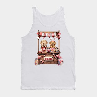 My Golden Retriever Is My Valentine Tank Top